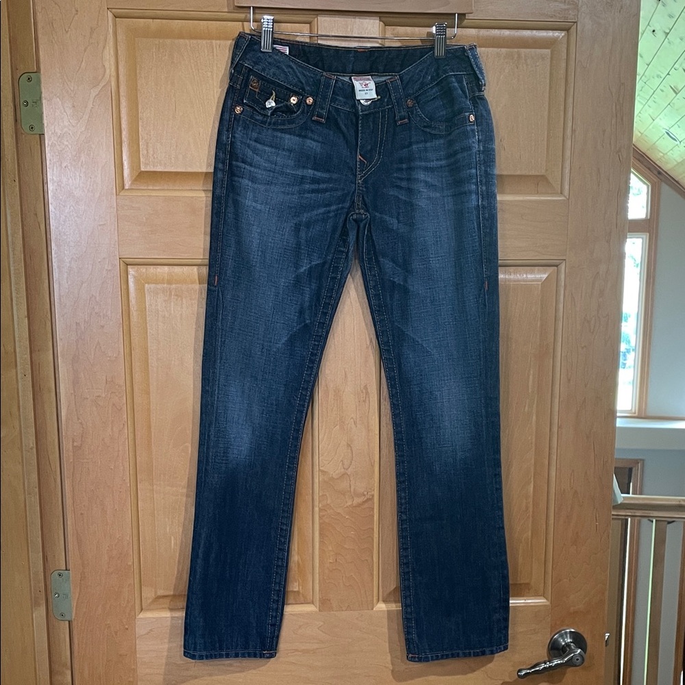 True Religion Women's Dark Blue Boot Cut Jeans